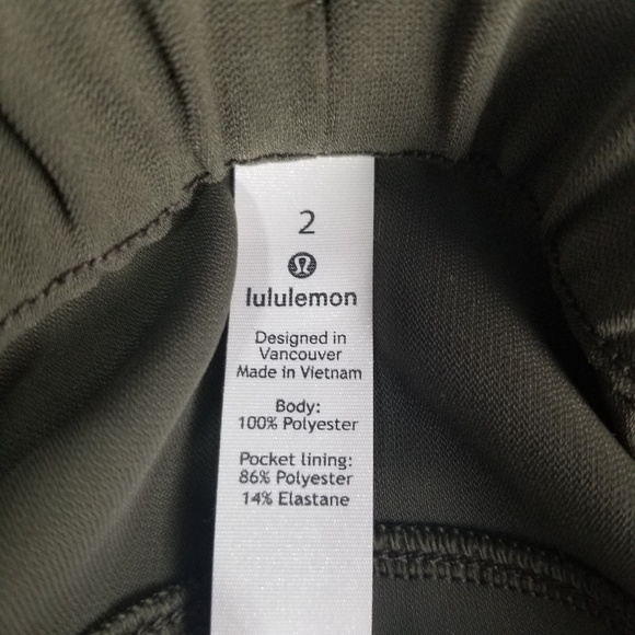Lululemon On The Fly Short Woven Dark Olive Shorts - Picture 9 of 13